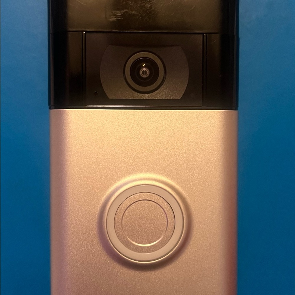Ring Video Doorbell - Silver and Black- Second Generation